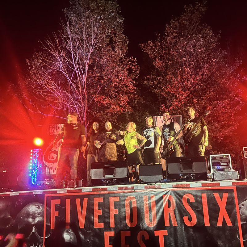 A band on stage at FiveFourSix Fest